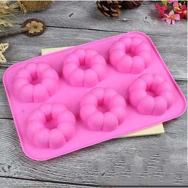 Easy First Baking Donuts Baking Moulds DIY Jelly Dessert Cake Moulds Bakeware Flower Shape Baking Moulds Free Shipping