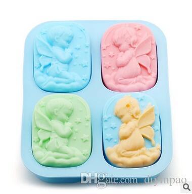 DIY Soap Moulds Dessert Biscuits Making Model Candy Jelly Cake Baking Pan Angle Baby Square Baking Moulds Baking Tools Free Shipping