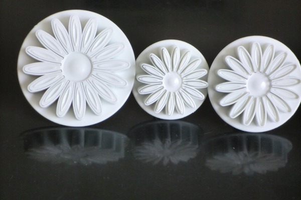 5Sets SUNFLOWER DAISY GERBERA Plunger cake Cutters Sugarcraft cake tool mould cake fondant cutter plunger kitchen tool