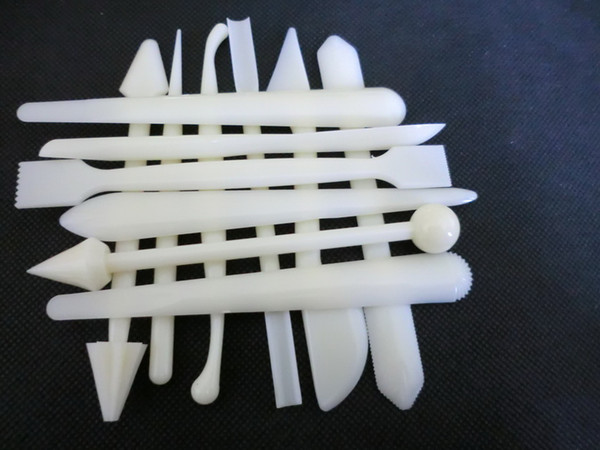2Sets Plastic White 12PC MODELLING TOOLS CAKE DECORATING CRAFT CLAY cake tool cake mould