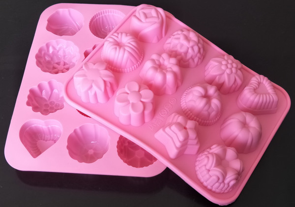 10Pcs re-useable Silicone Flower STyle cake mold/muffin cupcake mould /cake decoration