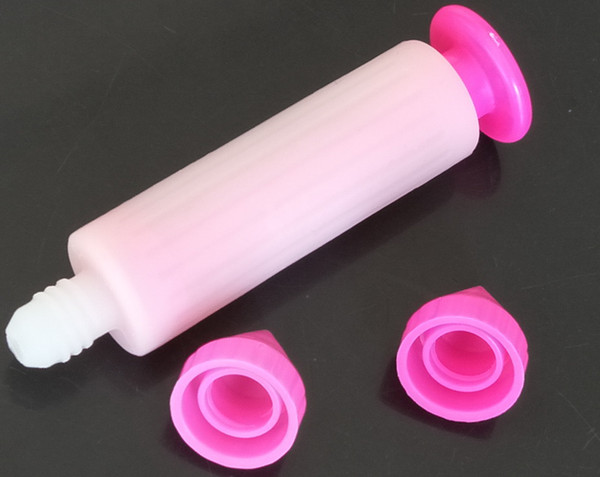 3Pcs Pink Bakeware Pen Cake Biscuit Cookie Pastry Icing Decoration Syringe Chocolate Plate Pen Tool