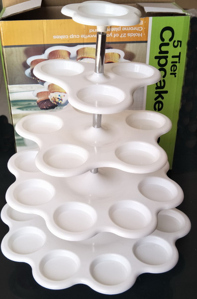 27 Count 5 Tier CUPCAKE DESSERT HOLDER STAND Cake Muffin Wedding Birthday Party