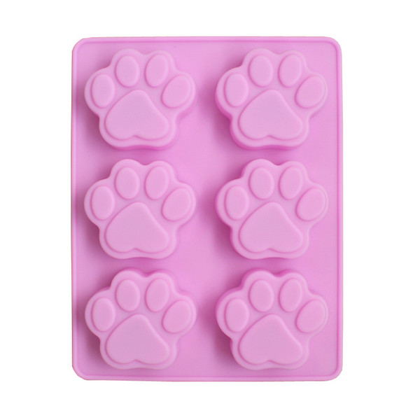 Free shipping! ITOP DIY Cookie Cat Dog Paw Print Animal Silicone Chocolate Ice Soap Mold Pudding jelly mould5