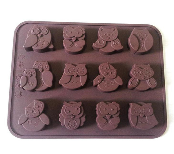 Food Grade Silicone Mold OWL Shape Soap Mould chocolate mold Ice mold ice trays Jelly Pudding ice cream malker Fit for - 40~230Degree