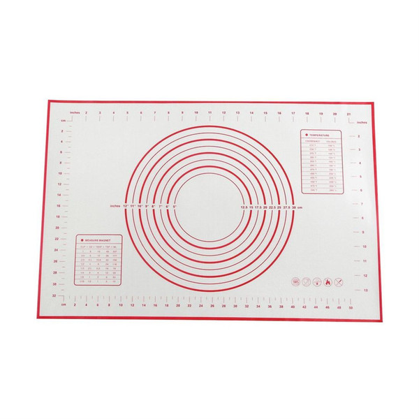 Silicone Baking Mat, Thicker Non-Slip Board with Measurements for Rolling Dough, Fondant, Pie, Cookie.16x24 Large Non-Stick