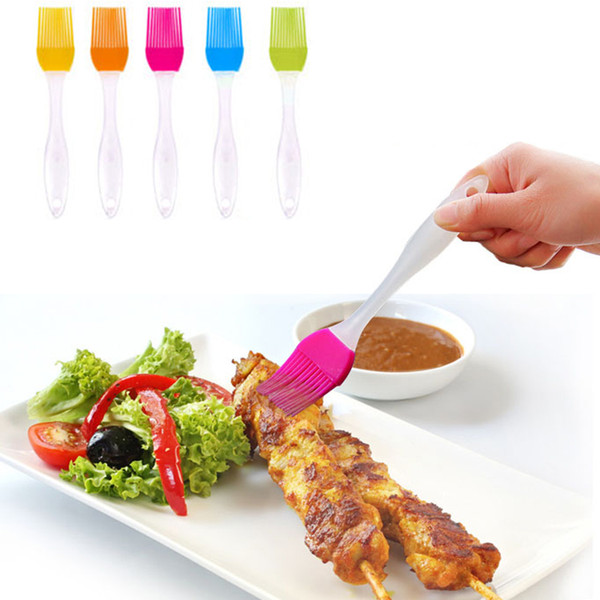 Kitchen Baking Tools Silicone BBQ Oil Butter Brush Cook Pastry Grill Food Bread Bakeware Oil Cake Cream BBQ Silicone Hair Brush DH0466 T03