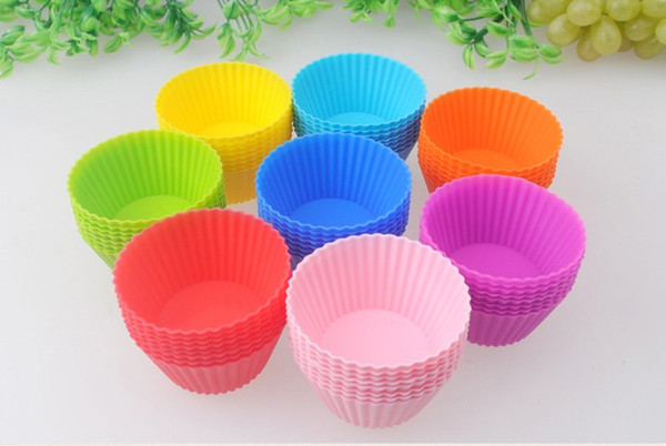 7cm Silica gel Liners baking mold silicone muffin cup baking cups cake cups cupcake