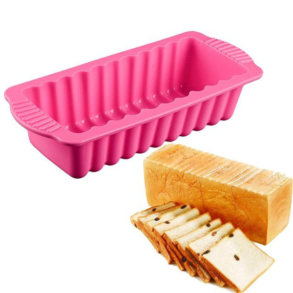 Rectangle Shape Cake Mould Silicone Multi-Function Cake Bread Toast Mold Bakeware DIY Pastry Kitchen Cake Decorating Tools Free Shipping NB