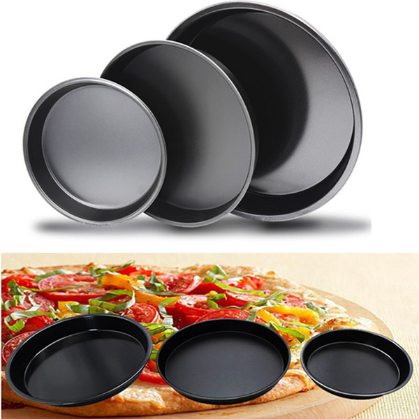 New Round Pizza Pans Mould Non Stick Alloy Baking Dishes Pans Home Kitchen Baking Tools 6inch 8inch 9inch TY7-87