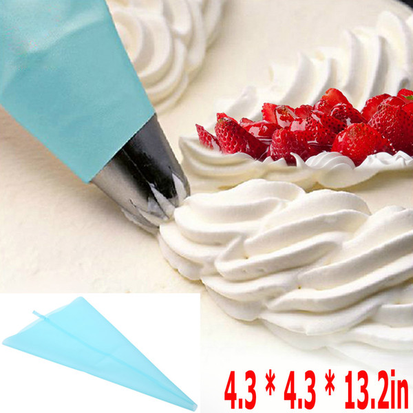 Reusable Cream Pastry Bag Cake Biscuit Cookies Icing Piping Decorating Tools Silicon Baking Tools Kitchen Cooking Accessories, dandys