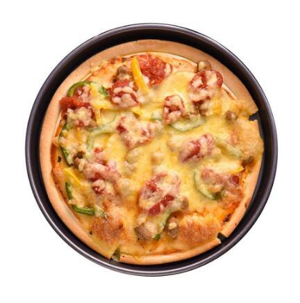 Pizza Plate Round Deep Dish Pizza Pan Tray Carbon Steel Non-stick Mold Baking Tool Baking Mould Pan Pattern