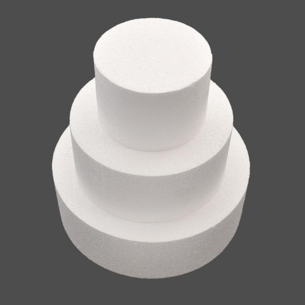 4/6/8 inch Round Styrofoam Foam Cake Dummy Sugarcraft Flower Decor Patrice Model