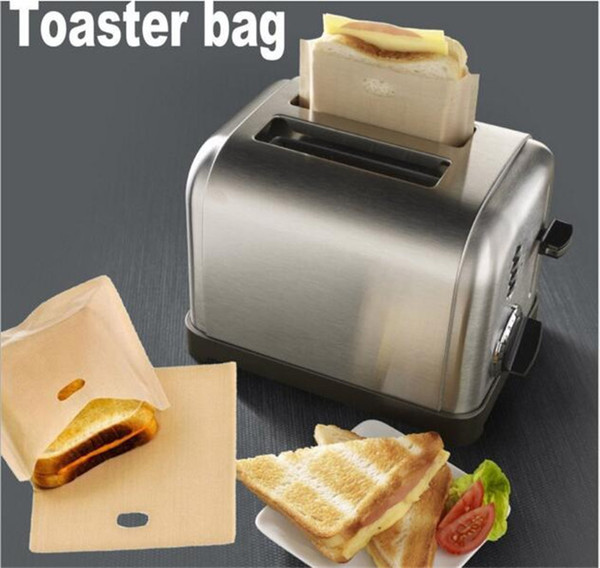 Non Stick Reusable Heat-Resistant Toaster Bags Sandwich Fries Heating Bags Kitchen Accessories Cooking Tools Gadget C055