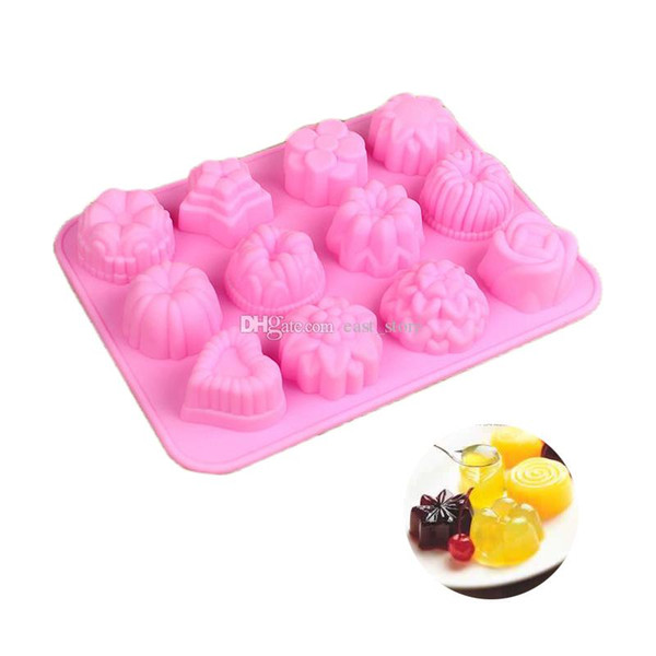 Free shipping 20pcs/lot Silicone Cake Mold/Muffin Cupcake Pan- Multiple Flowers,Chocolate mould,Jelly mold