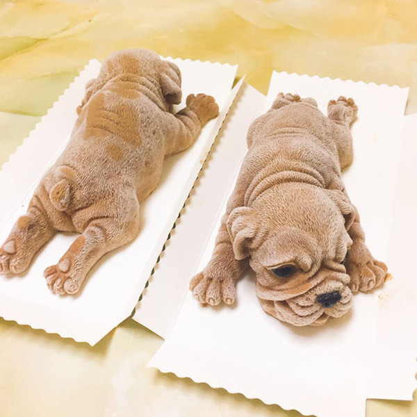 Pet Dog Baking Moulds Shar Pei Bulldog Cake Chocolate Cookies Ice Cream Baking Mould Baking Tools For Kitchen DIY Cake Moulds