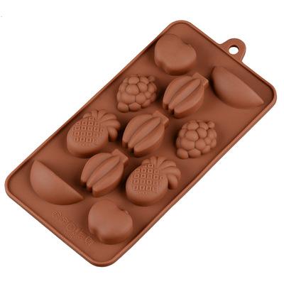 Silicone Fruit-shaped Chocolate Molds Home Baking High Temperature DIY Mold Tool Kitchen Baking Tools