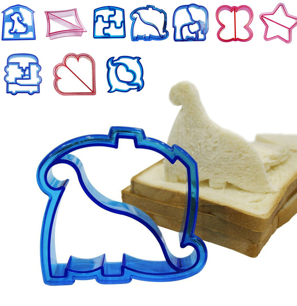 Kids DIY sandwich mould cutter lanch sandwich toast mould maker bear car dog teris shape cake bread biscuit mold food cutter