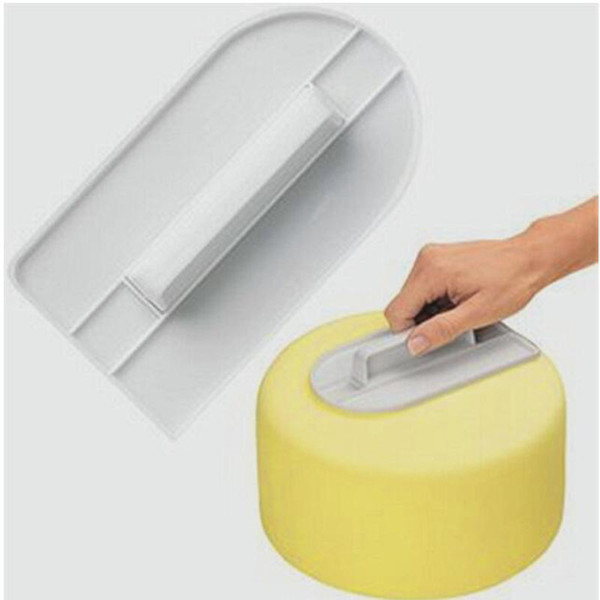 White Cake Smoother Decorating Polisher Sugarcraft Sharp Icing Smoother Edge Kitchen Fondant Tool Valentine's Day Cake gift