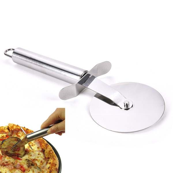 Wholesale- 1Pc Stainless Steel Diameter 6.8 CM Knife Pizza Cutter Tools Pizza Wheels Pastry Tools Kitchen Accessorie Pizza Tools