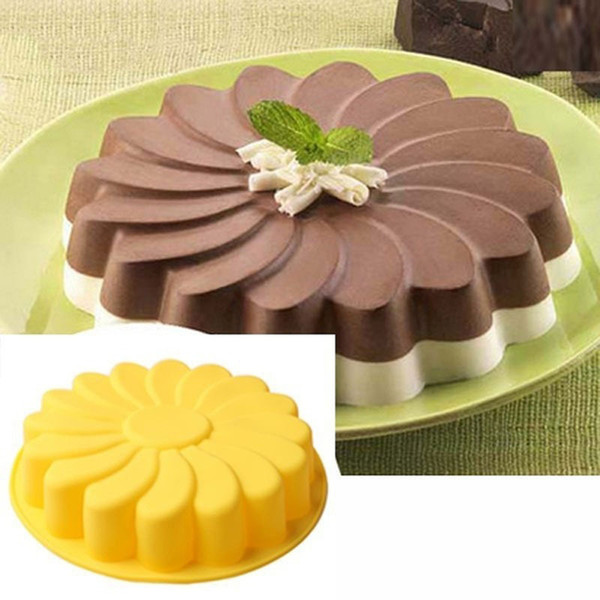 DIY 3D Fondant Silicone Cake Molds Sunflower Shaped Baking Bakeware Cookie Mould Pastry Cake Decorating Tool Kitchen Accessories