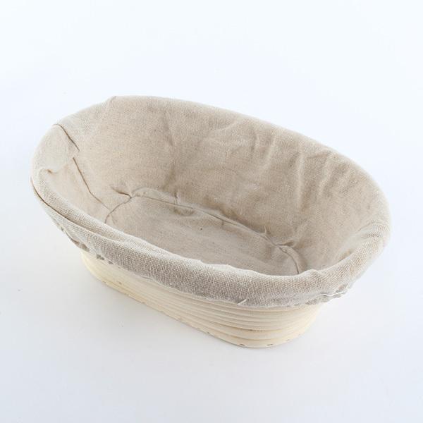 Wholesale- 1x Rising Oval Banneton Brotform Bread Proving Proofing Durable Liner Basket
