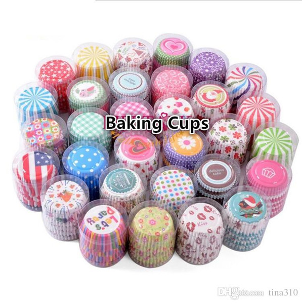 New Beautiful 30 styles holiday party Paper Cup Cake Liners Muffin Cases Cupcake Mold Baking Cups muffin cups Wedding party cupcake cup I108