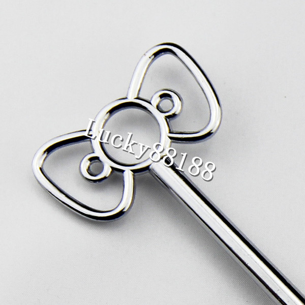 Free shipping-3 tiers gold/ silver metal cale stand handles/cake stand fittings with The butterfly design