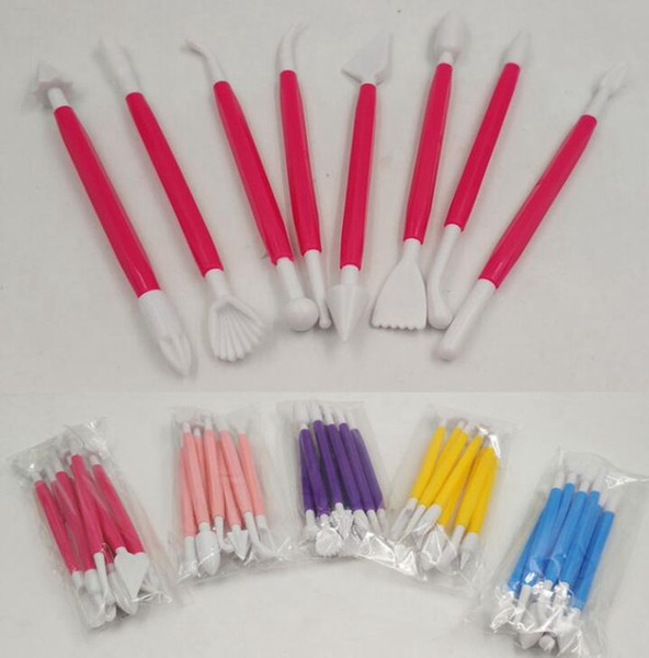 8 Pcs/set Cake Fondant Sculpting Carving Knife Tool Set Pastry Cake Decorating Cutting Model Cake Pastry Baking Tool