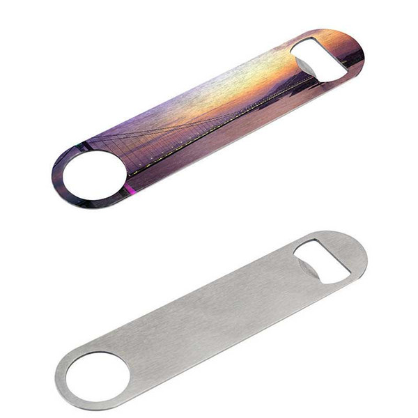 sublimation blank Bottle opener consumables hot transfer printing stainless steel blank material 178*40*1.8mm