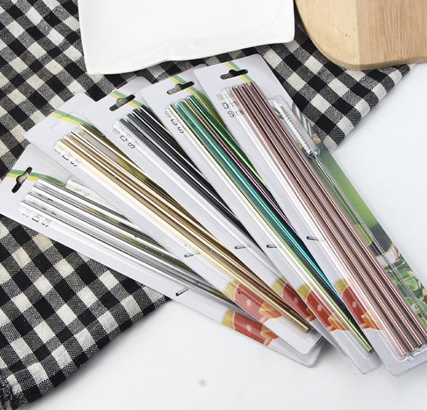 30 20 oz Stainless Steel Straw Durable Reusable Metal 10.5 8.5 inch Extra Long Drinking Straws 30oz 20oz Cups Mugs a746