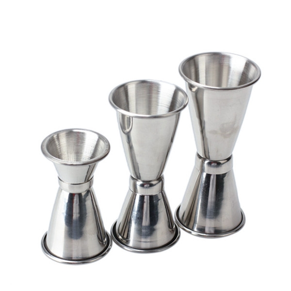 3 PCS Cocktail Mixer Measuring Cup Jigger Measure Set Stainless Steel Kitchen Tool Barware Tools Bartender