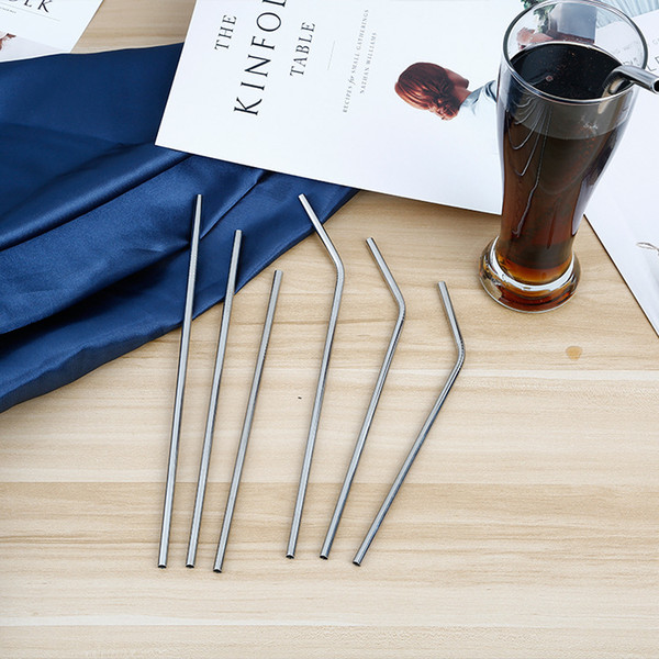 13cm Short Stainless Steel Drinking Straws Straight Reusable 6mm Stainless Steel Straws for Kids Barware Tools