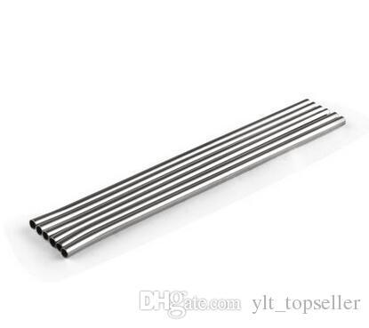 100pcs Stainless Steel Straw Steel Drinking Straws 8.5