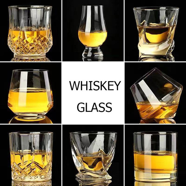 Brandy glass Crystal Glass Whisky Japanese style wine beer glass tasting ice hockey classic shot