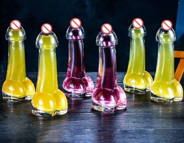 Creative Transparent penis wine glasses,drink cups,cocktail glass,for a variety of Bachelor bars or parties