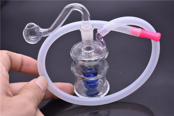 New Design mini bottle Bongs mini Glass Water Pipes Bongs thick Pyrex Water Bongs with 10mm Beaker Bong dab rig Water Pipes Oil Rigs