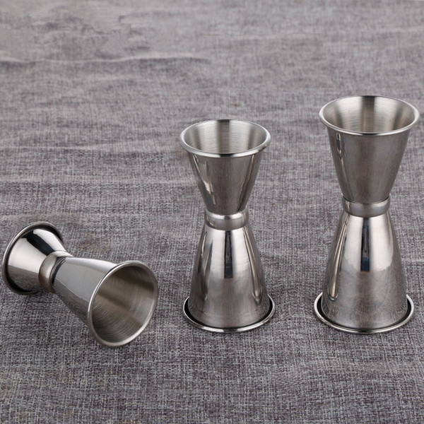 S/M/L stainless Steel Double Jigger Shot Drink Measure Cup Cocktail Drink wine bar shaker ounce double cup