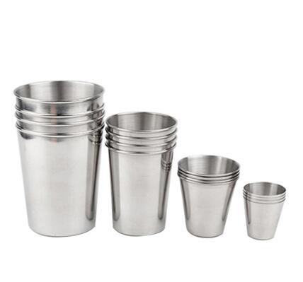 1PCS Stainless Steel Cups Wine Beer Coffee Cup Whiskey Milk Mugs Outdoor Travel Camping Cup 30/70/180/320ML