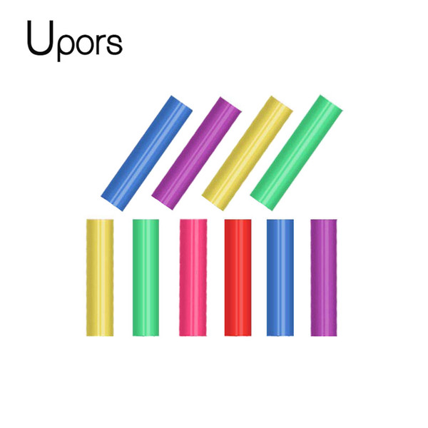 UPORS 8PCS Grade Silicon Tips for 6mm Stainless Steel Straws Anti-scald /Cold Straw Cover Multicolored Straw Caps