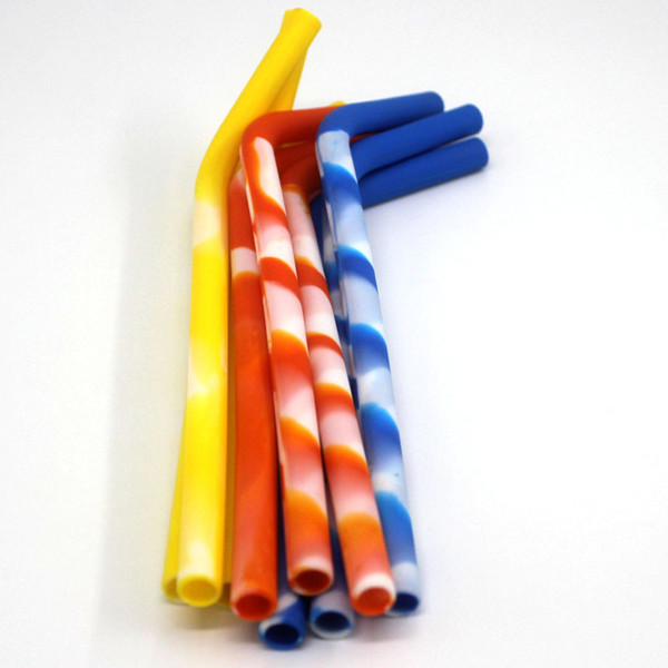 5 X Cheapest And Newest Silicone Reusable Drinking Straws Flexible Smoothie Straws 9.25 Inches