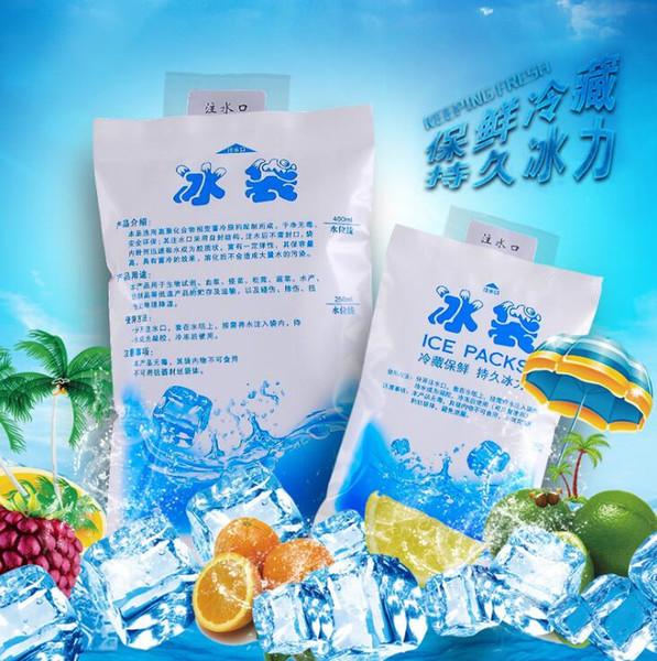 Thick water injection ice pack 100ml 200ml 400ml 600ml 1000ml seafood food fresh-keeping cold ice cold ice pack custom cooler