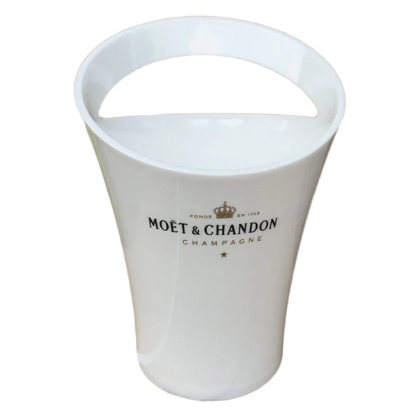 New Fashion 3L Thicken Acrylic White Ice Buckets Wine Coolers Wine Holder for Moet Chandon Red Wine Beer Party Bucket