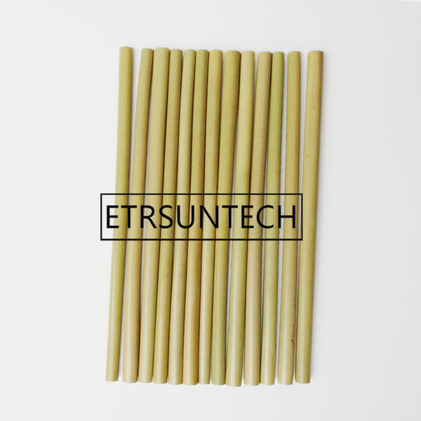 100Pcs Bamboo Straw 19cm/23cm Reusable Straw Organic Natural Bamboo Drinking for Party Bar Accessories