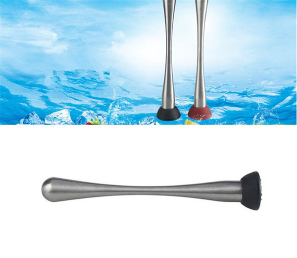 New Stainless steel cocktail Broken popsicle lemon Bar muddler swizzle stick crush