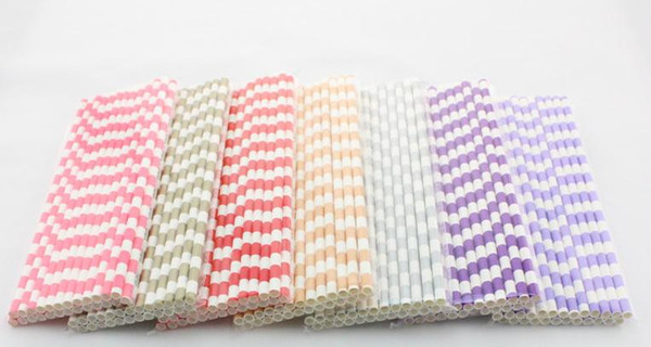 Circle paper straw Pattern Drinking Straw For Wedding Party Birthday Decoration 1000pcs/lot