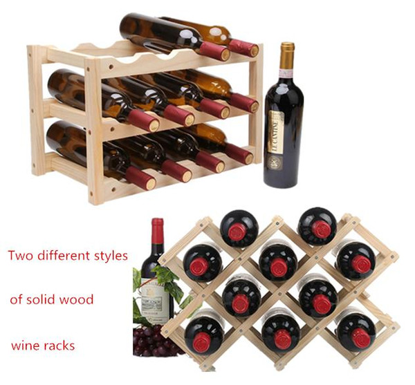 Wooden Red Wine Rack 10/12 Bottle Holder Mount Bar Display Shelf Folding Wood Wine Rack Alcohol Neer Care Drink Bottle Holders