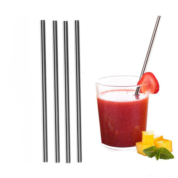 20 oz Durable Stainless Steel Straight Drinking Straw Straws Metal Bar Family kitchen