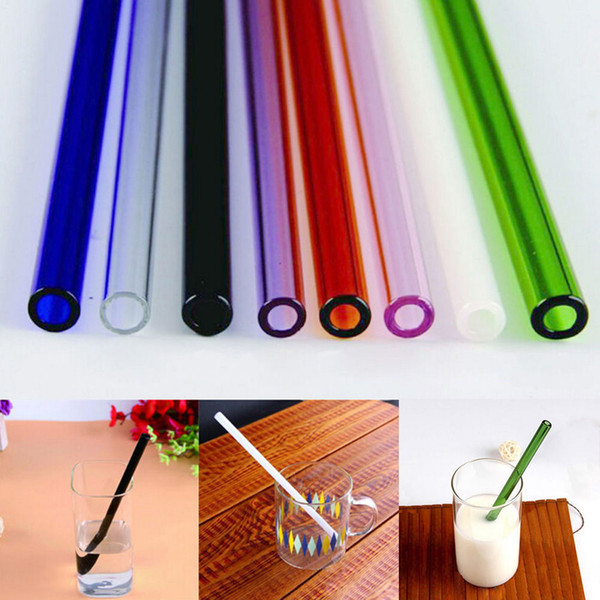 Durable Handmade Healthy Glass Drinking Straws Party Straw ECO-friendly Household Straight Pipet Tubularis Snore Piece Tube