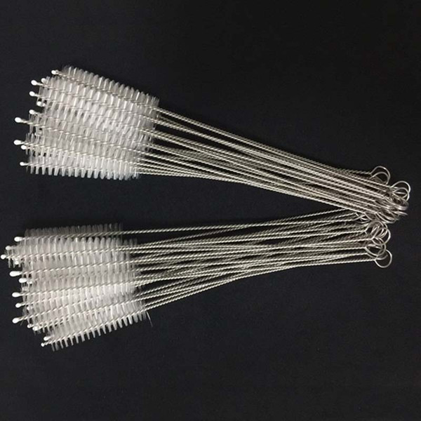 50Pc Reusable Straw Cleaning Brushes Stainless Steel Wash Drinking Pipe Straw Brush Cleaner Household Kitchen Accessory 200*10mm